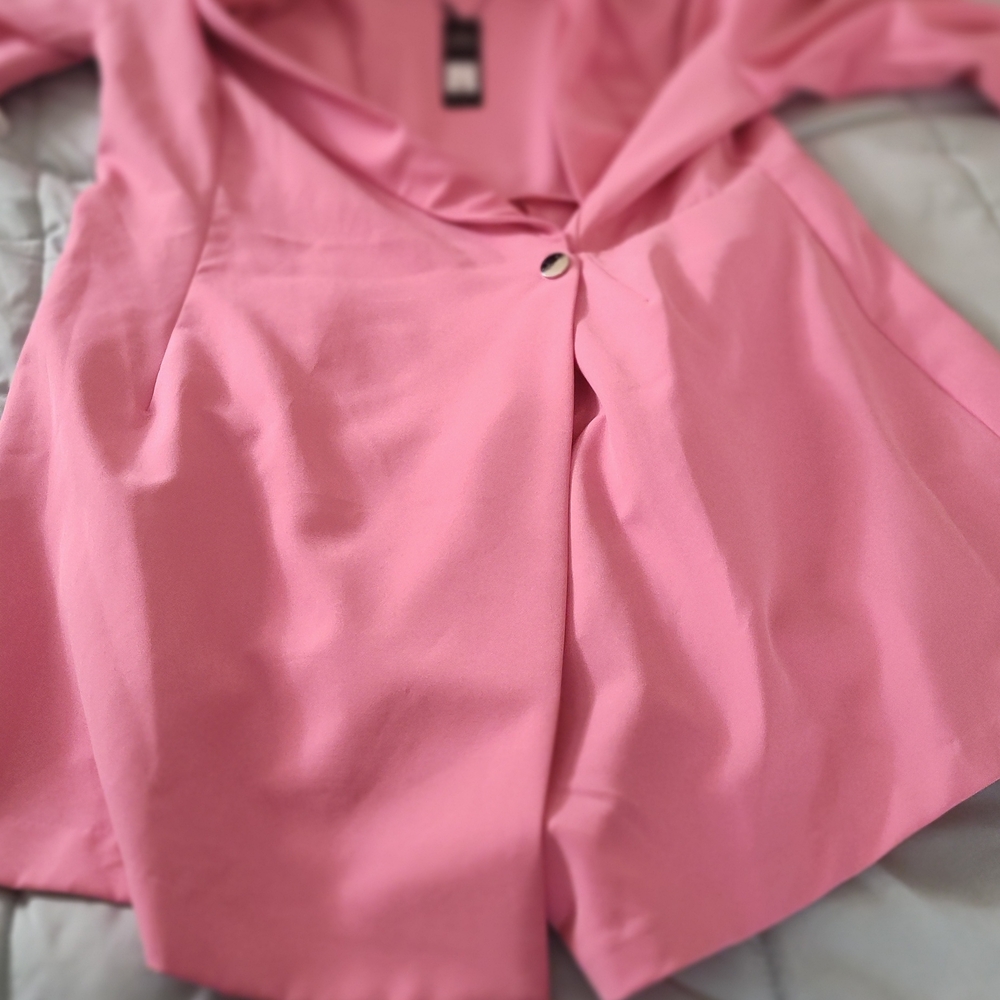 Fashion Nova Pink Blazer Dress